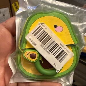 Apple AirPods 1&2 ONLY!!!  Silicone Rubber 3D Cartoon Case Cover AVOCADO